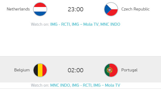 Euro 2020: Malam Ini, Belanda, Belgia, Portugal dan Ceko Tentukan Nasib