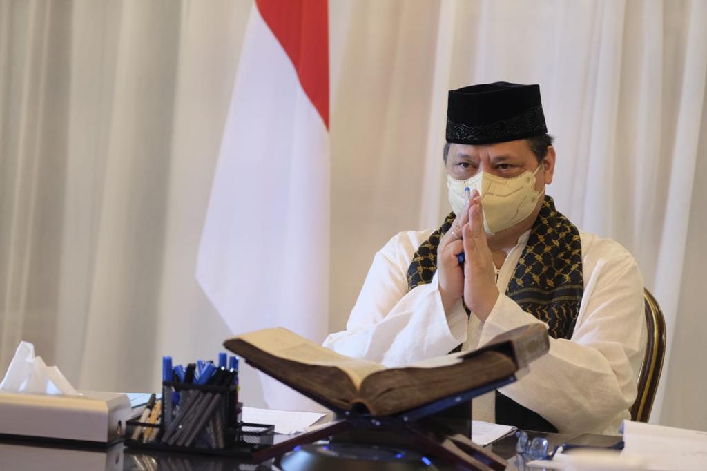 Menko Airlangga Ajak Habib dan Ulama Sukseskan Protokol Kesehatan