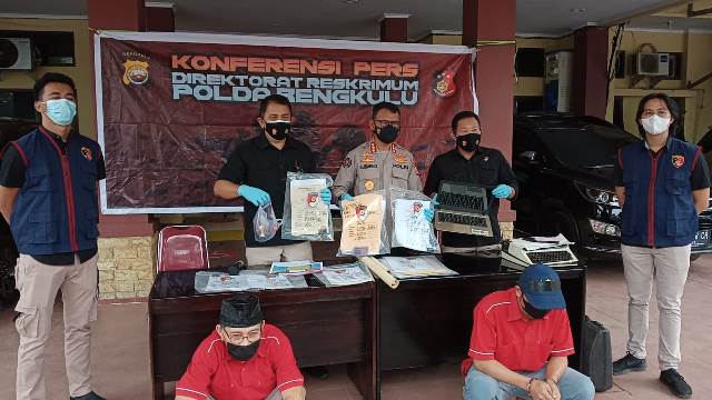 Polda Bengkulu Kembali Ungkap Kasus Mafia Tanah, Tiga Tersangka Terancam 6 Tahun Penjara