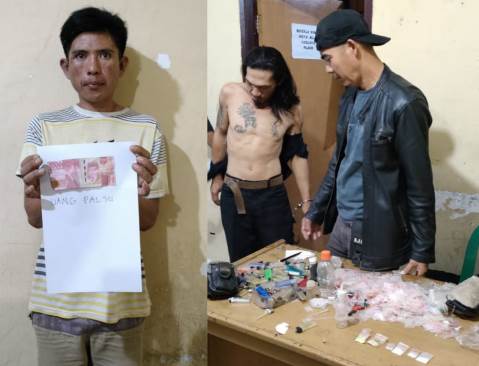 Rekan Pengedar Uang Palsu Ditangkap Polisi Bersama 6 Paket Sabu