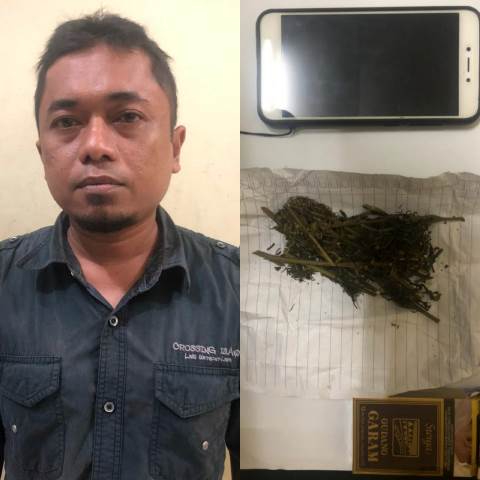 Warga Kota Bengkulu Diamankan Beserta 1 Paket Ganja