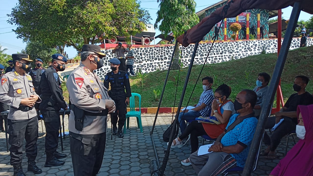 Kapolda Pantau Pelaksanaan Serbuan Vaksinasi Merdeka