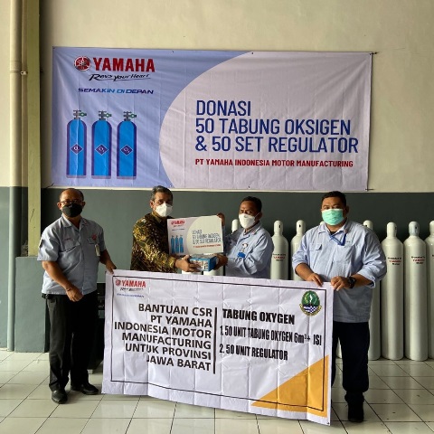 Yamaha Peduli Masyarakat, CSR Tabung Oxigen, Donasi Alkes dan Sembako Hingga Program Vaksinasi Gratis   