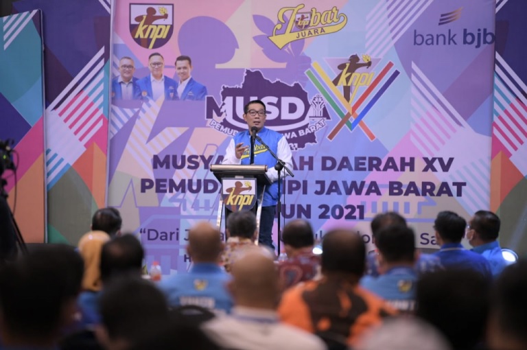 Musda XV KNPI Jabar 2021 Ridwan Kamil: Niatkan Jabatan sebagai Ibadah