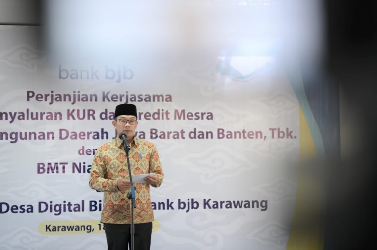 Ridwan Kamil Luncurkan Desa Digital Parakan Binaan bank bjb di Karawang