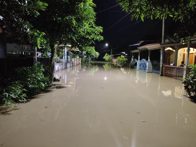 Hingga Malam, Puluhan Rumah di Korpri Terendam Banjir