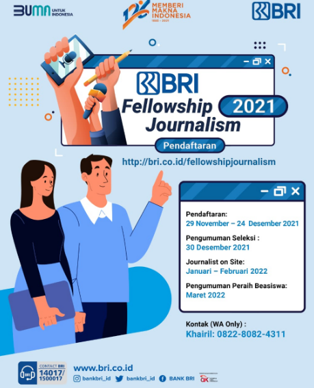 BRI Jadi Lembaga Keuangan Pertama Gelar Fellowship Journalism