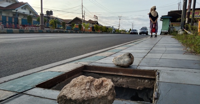 Penutup Drainase Banyak Hilang, Ulah Siapa?