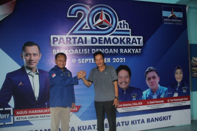 Agus Salim Mantan Dirut Bank Bengkulu Gabung Demokrat