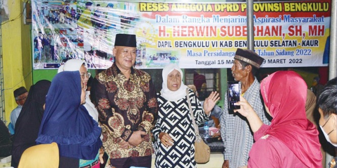 Reses, Herwin Suberhani Perjuangkan Usulan Warga