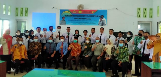 Dinas TPHP Prov Bengkulu Dorong Pembangunan Pertanian dengan  Penyuluh Tersertifikasi 