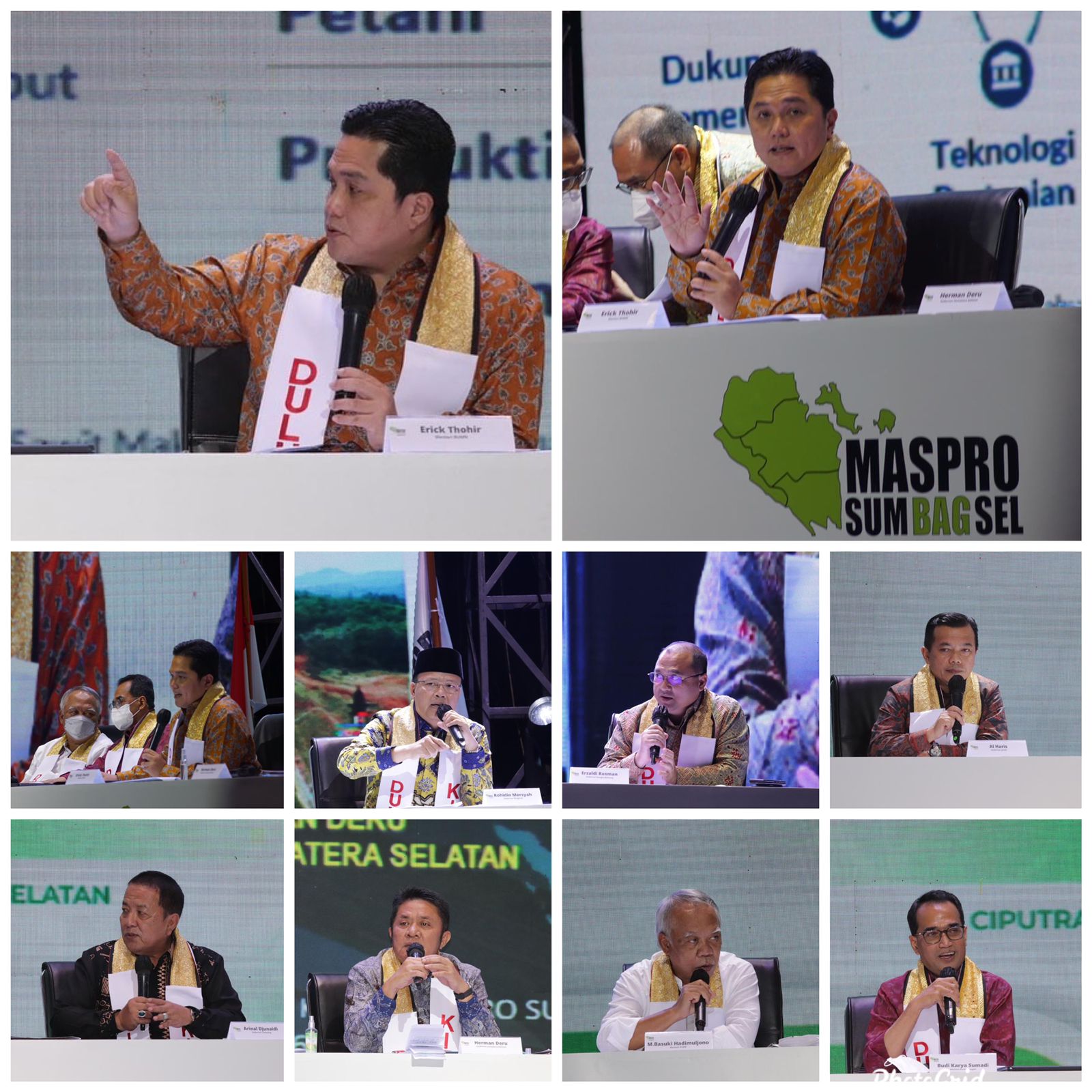 “Dulur Kito” Tokoh Sumbagsel Erick Thohir bersama Budi Karya dan Basuki serta 5 Gubernur Sepakat M