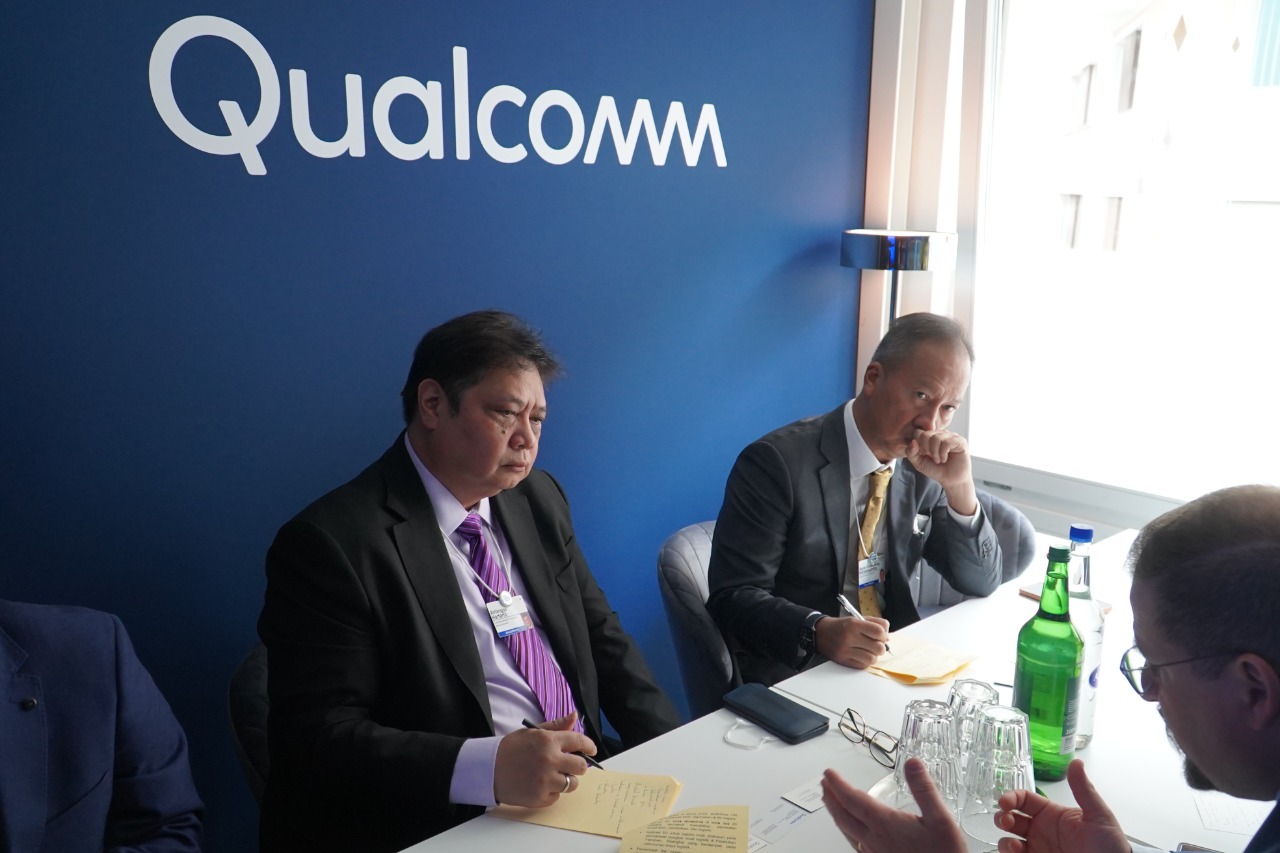 Bertemu CEO Qualcomm, Airlangga Bahas Peluang Investasi Digital
