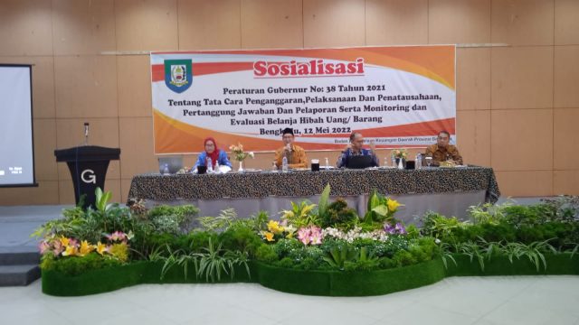 BPKD Provinsi Bengkulu Sosialisasi Pergub Nomor 38 Tahun 2021 Tentang Hibah