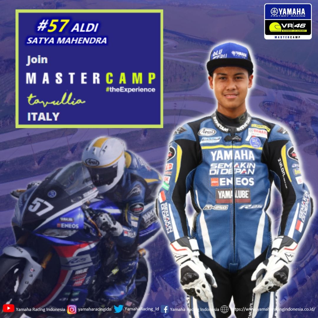 Aldi Satya Mahendra Siap Berlatih Bersama Valentino Rossi, Terpilih Mengikuti Yamaha VR46 Master Camp di Itali