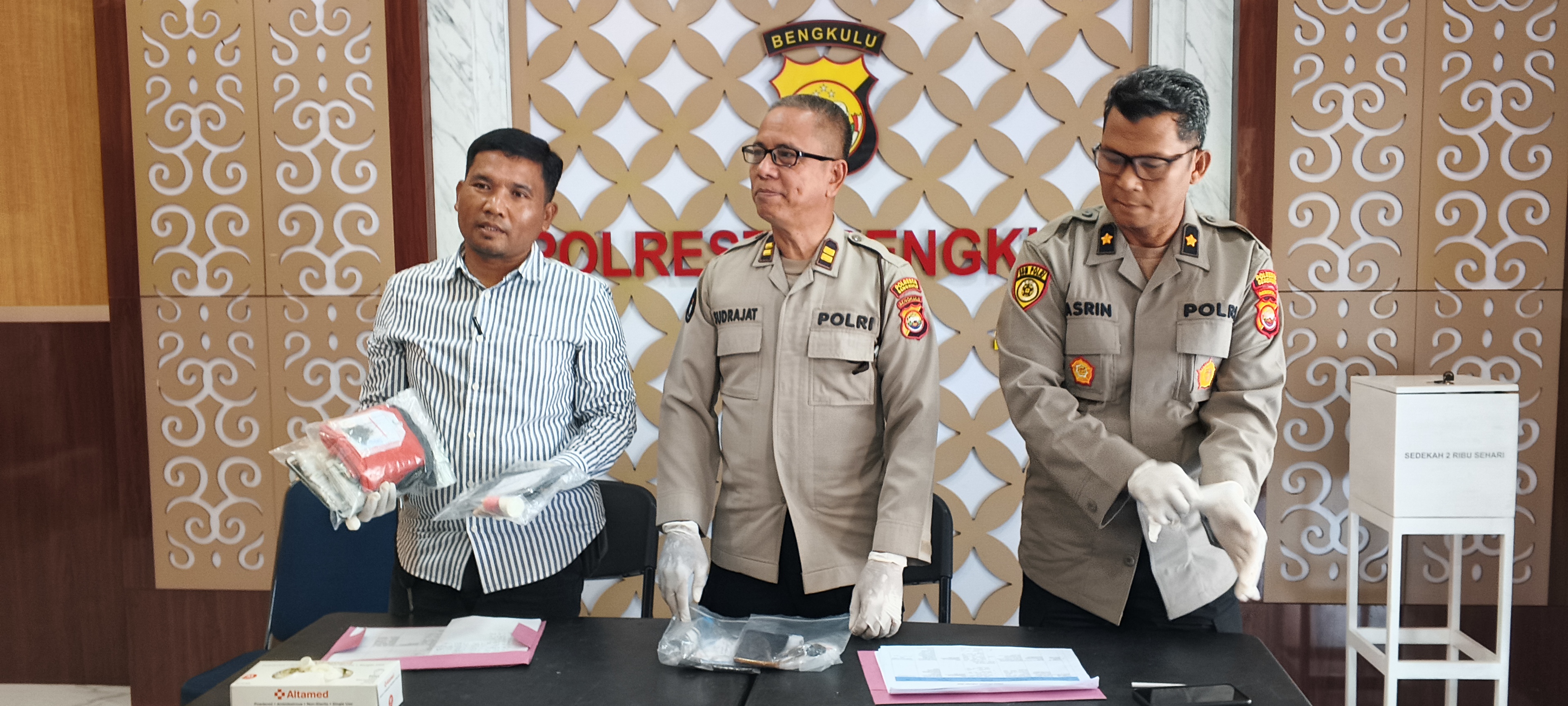 Bekuk 6 Tersangka, Satnarkoba Polresta Bengkulu Amankan Setengah Kilo Ganja   