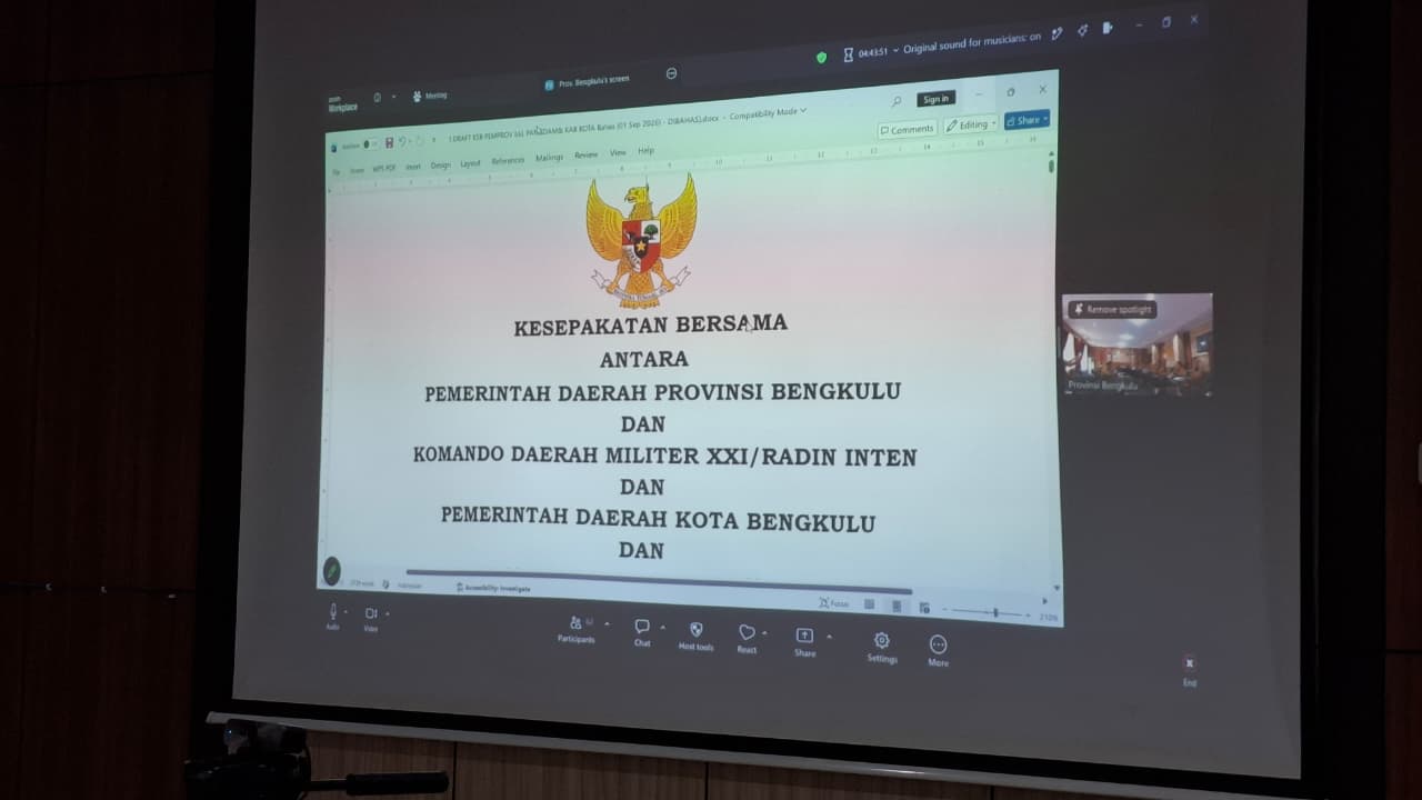 Pemprov Bengkulu Gandeng TNI Percepat Pembangunan Desa, Fokus Bantu Rakyat