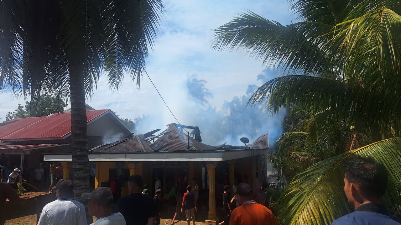 Kronologi Kebakaran Hebat di Talang Baru Mukomuko, Rumah Warga Ludes Dilalap Api
