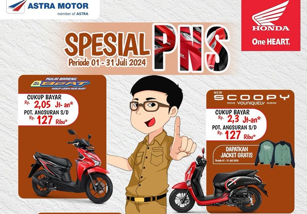 Khusus 4 Motor Ini, Honda Berikan Promo Spesial Bagi PNS: Selengkapnya di Sini