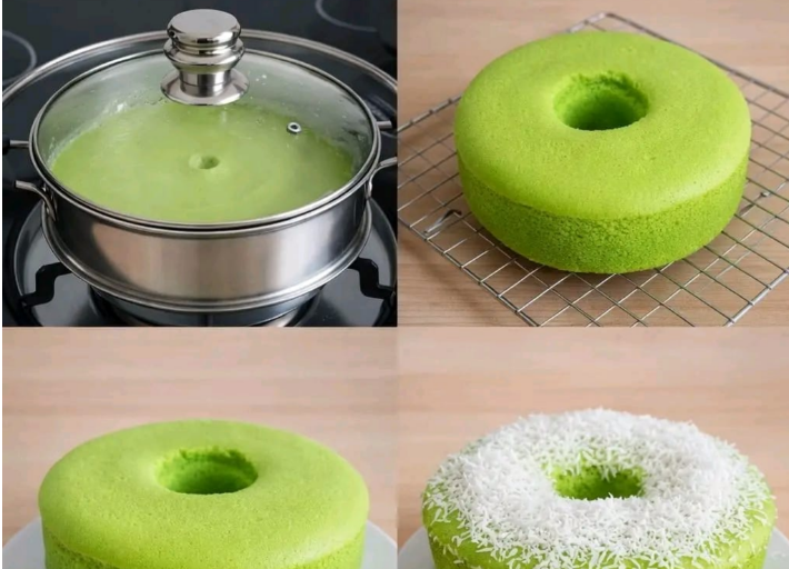 Resep Bolu Pandan Santan 2 Telur, Lembut dan Hemat Bahan