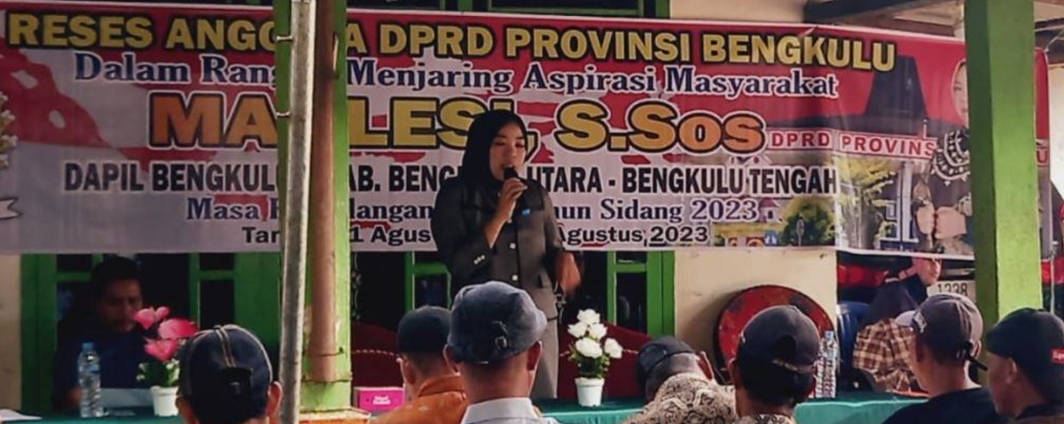 Anggota DPRD Provinsi Bengkulu, Marlesi S.Sos Merespon Aspirasi Masyarakat 3 Desa di Kabupaten Bengkulu Tengah