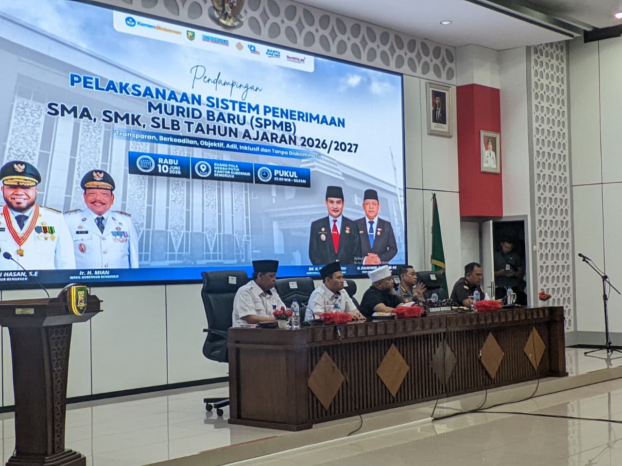 Pemprov Bengkulu Evaluasi SPMB 2026, Helmi Hasan Minta Proses Tetap Transparan