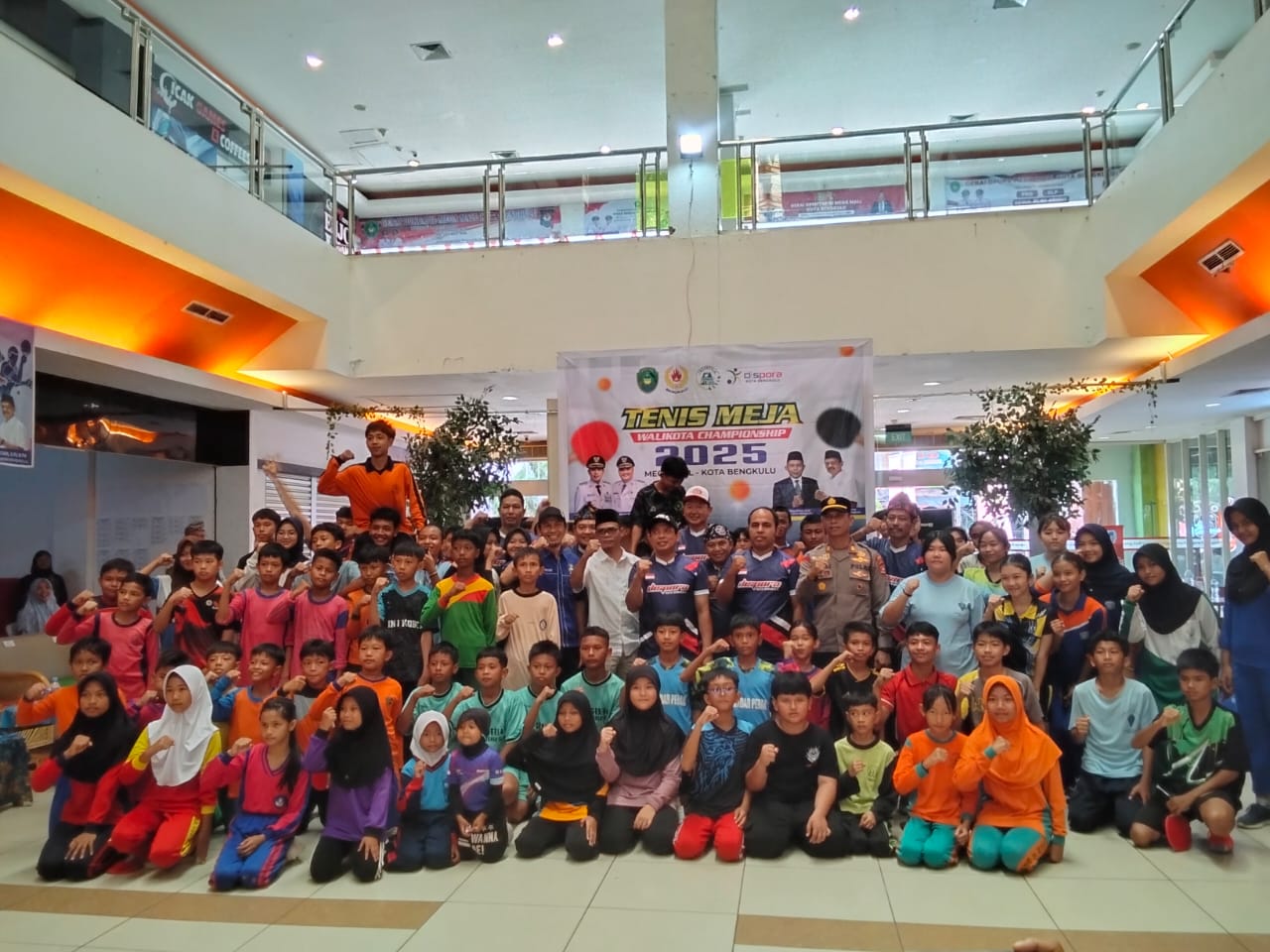 105 Peserta Berlaga di Turnamen Tenis Meja Wali Kota Championship 2025 Bengkulu