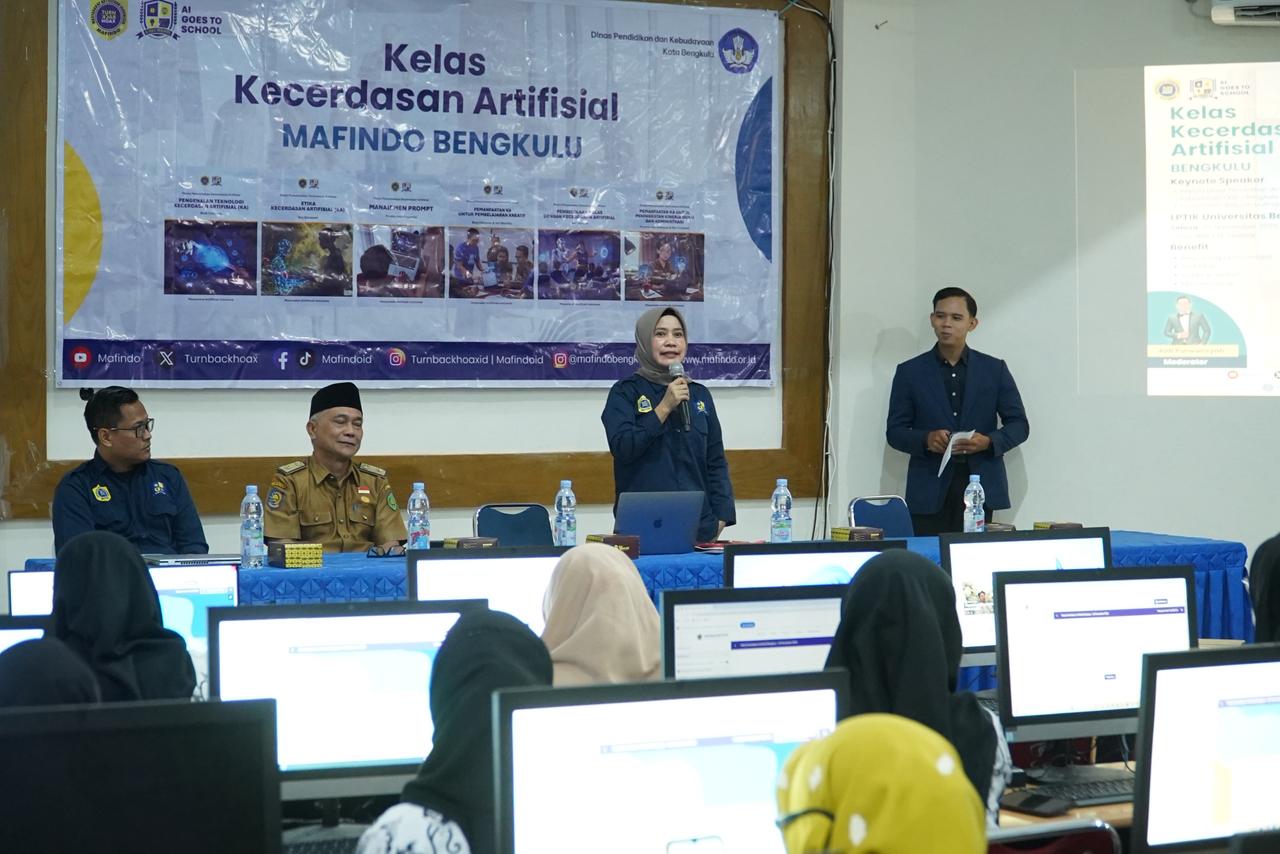 Mafindo Bengkulu Perkuat Literasi Digital Guru Lewat Pelatihan AI untuk Pengajaran dan Administrasi
