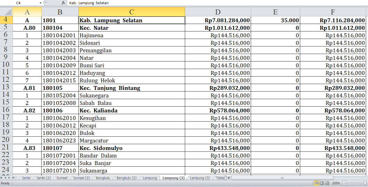 50 Desa di Kabupaten Lampung Selatan Terima Dana Insentif Desa Tahun 2024, Ini Daftarnya