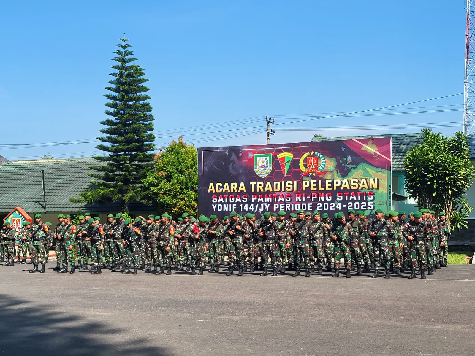 Ratusan Prajurit Batalyon Infantri (Yonif) 144/JY Diterjunkan ke Papua, Jaga Kedaulatan NKRI