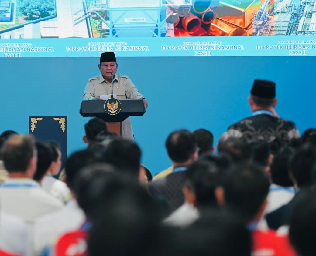 Groundbreaking Hilirisasi di Cilacap, Prabowo Dorong SDA Dinikmati Sepenuhnya oleh Rakyat