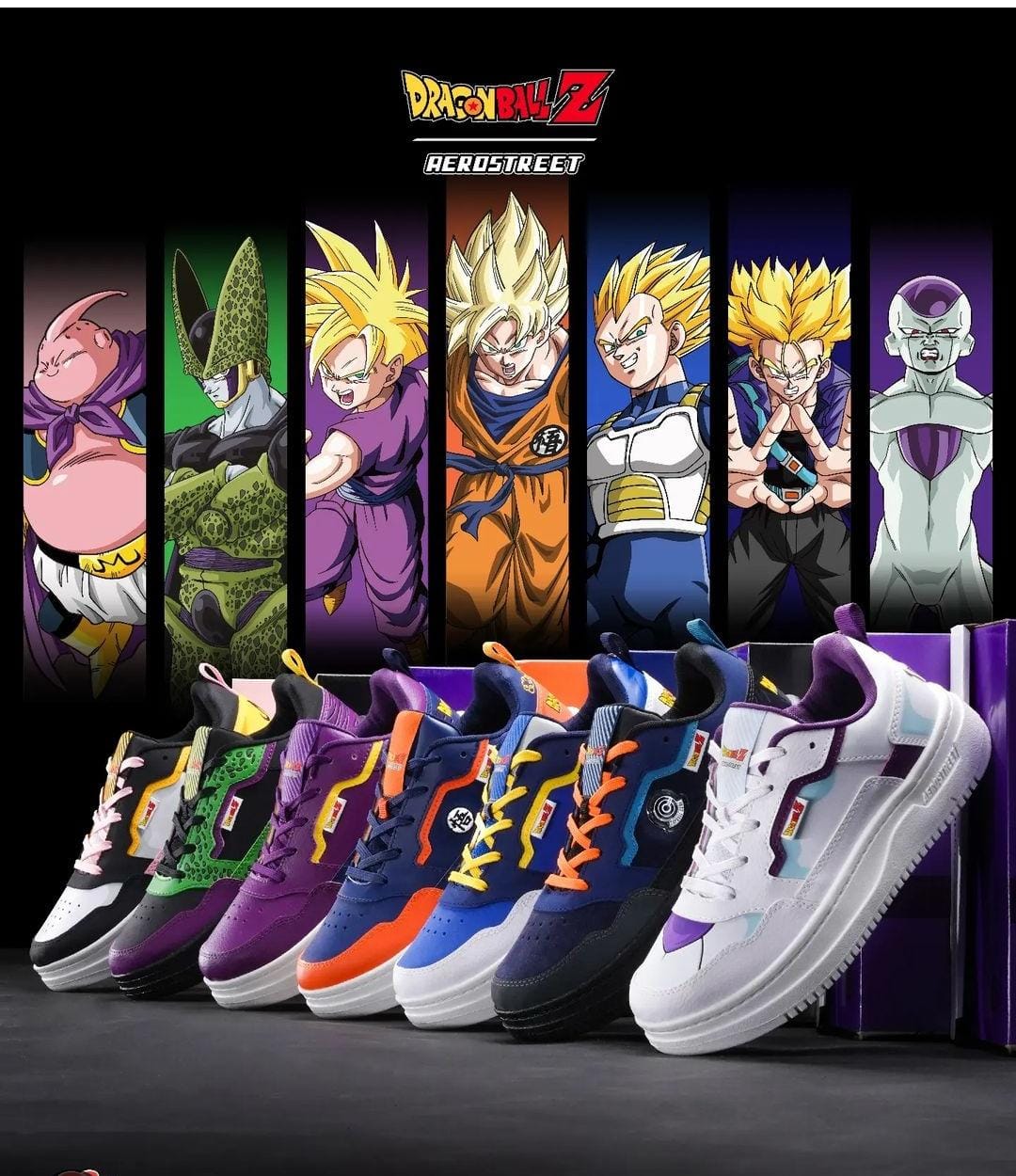 Edisi Khusus! Brand Lokal Sepatu Aerostreet Rilis 7 Karakter Series Dragon Ball Z, Segini Harganya