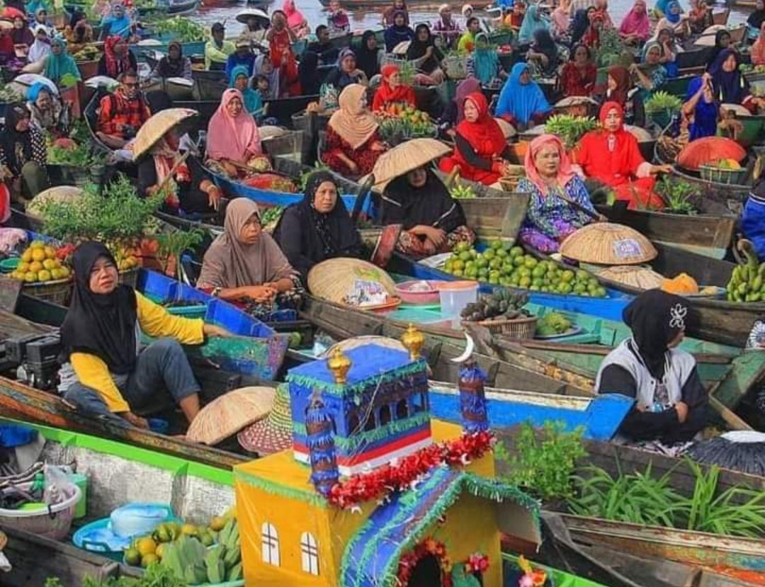 Pasar Terapung Lok Baintan, Destinasi Wisata Unik di Kalimantan Selatan