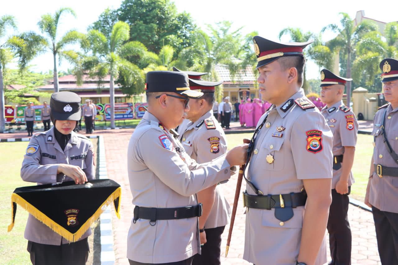 Kapolres Pimpin Sertijab, Ini Daftar Pejabat Baru di Polres Mukomuko