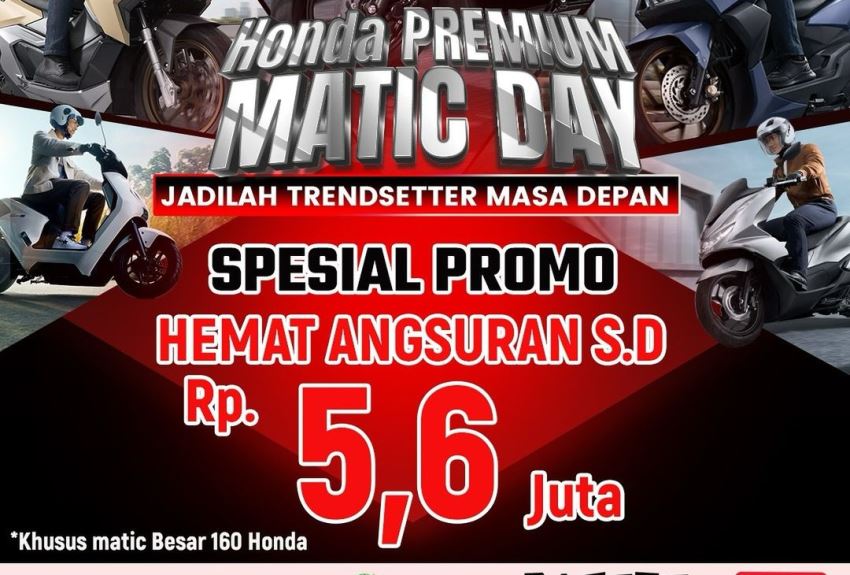 Wow, Spesial Promo di Honda Premium Matic Day di 14 September 2024: Segini Hemat Angsurannya