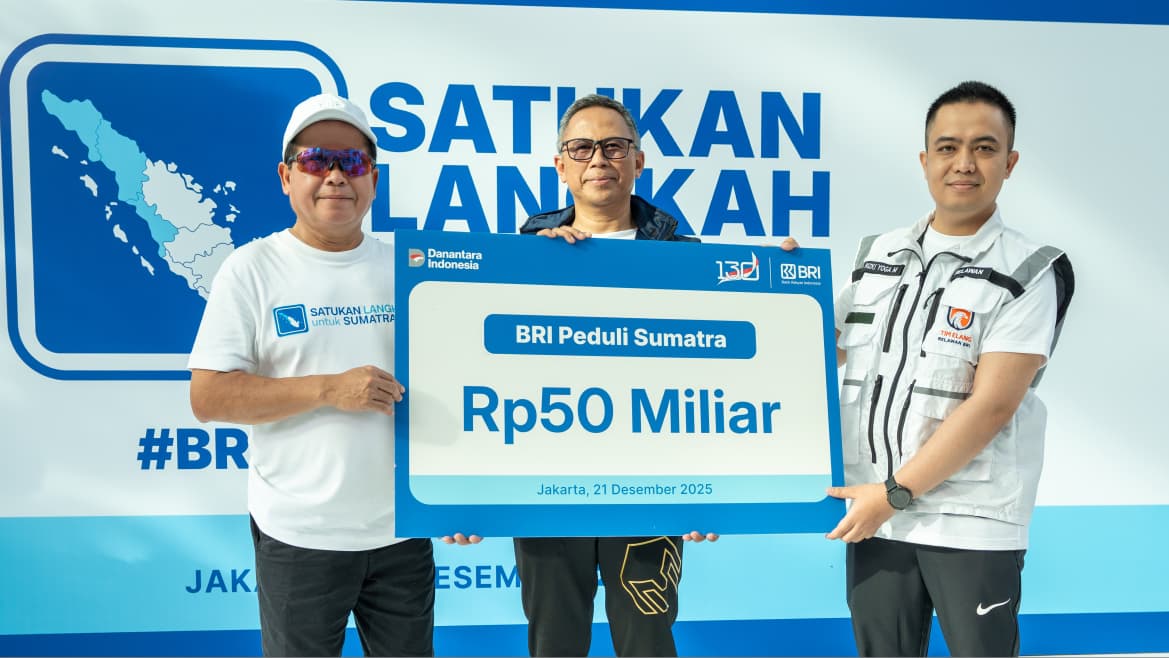 BRI Gelar Kegiatan “Satukan Langkah untuk Sumatera”, Berikan Komitmen Bantuan Rp50 Miliar 