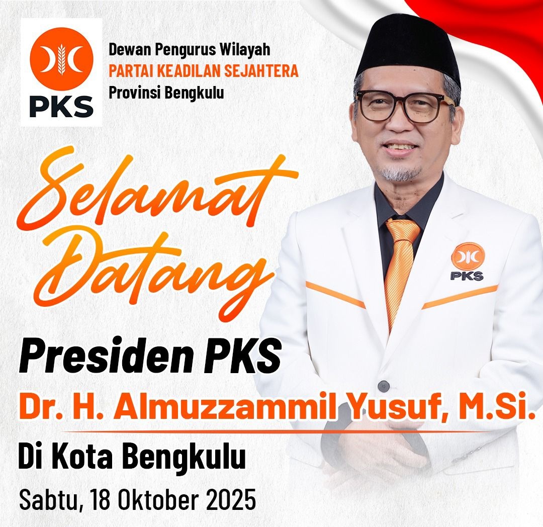 Presiden PKS Kunjungi Bengkulu, Hadiri Konsolidasi dan Sosialisasi Empat Pilar