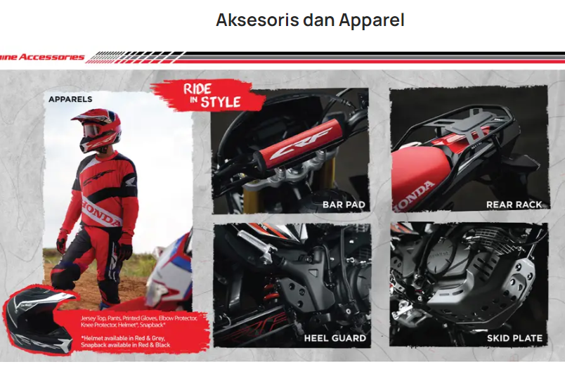 Pilihan Aksesoris Honda CRF150L: Tingkatkan Gaya dan Perlindungan Saat Berkendara