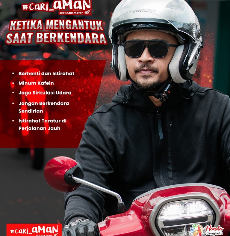 Cara Efektif Mengatasi Kantuk Saat Berkendara, Simak Tips dari Astra Motor Bengkulu!