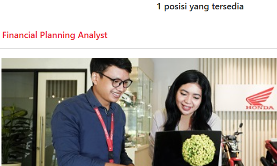 Astra Honda Motor Buka Lowongan Financial Planning Analyst, Simak Syarat dan Batas Pendaftarannya