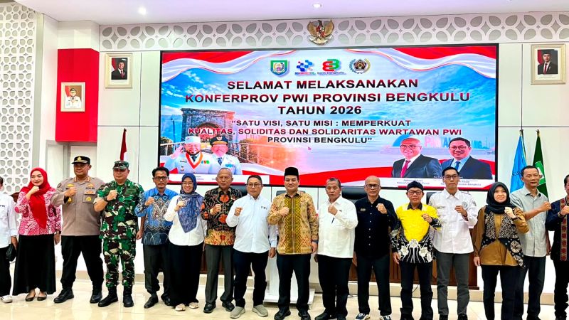 Konferprov PWI Bengkulu 2026 Digelar, Pemprov Dorong Wartawan Makin Profesional dan Solid
