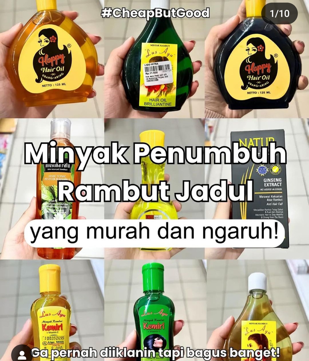 6 Minyak Penumbuh Rambut Merek Jadul yang Murah dan Ampuh