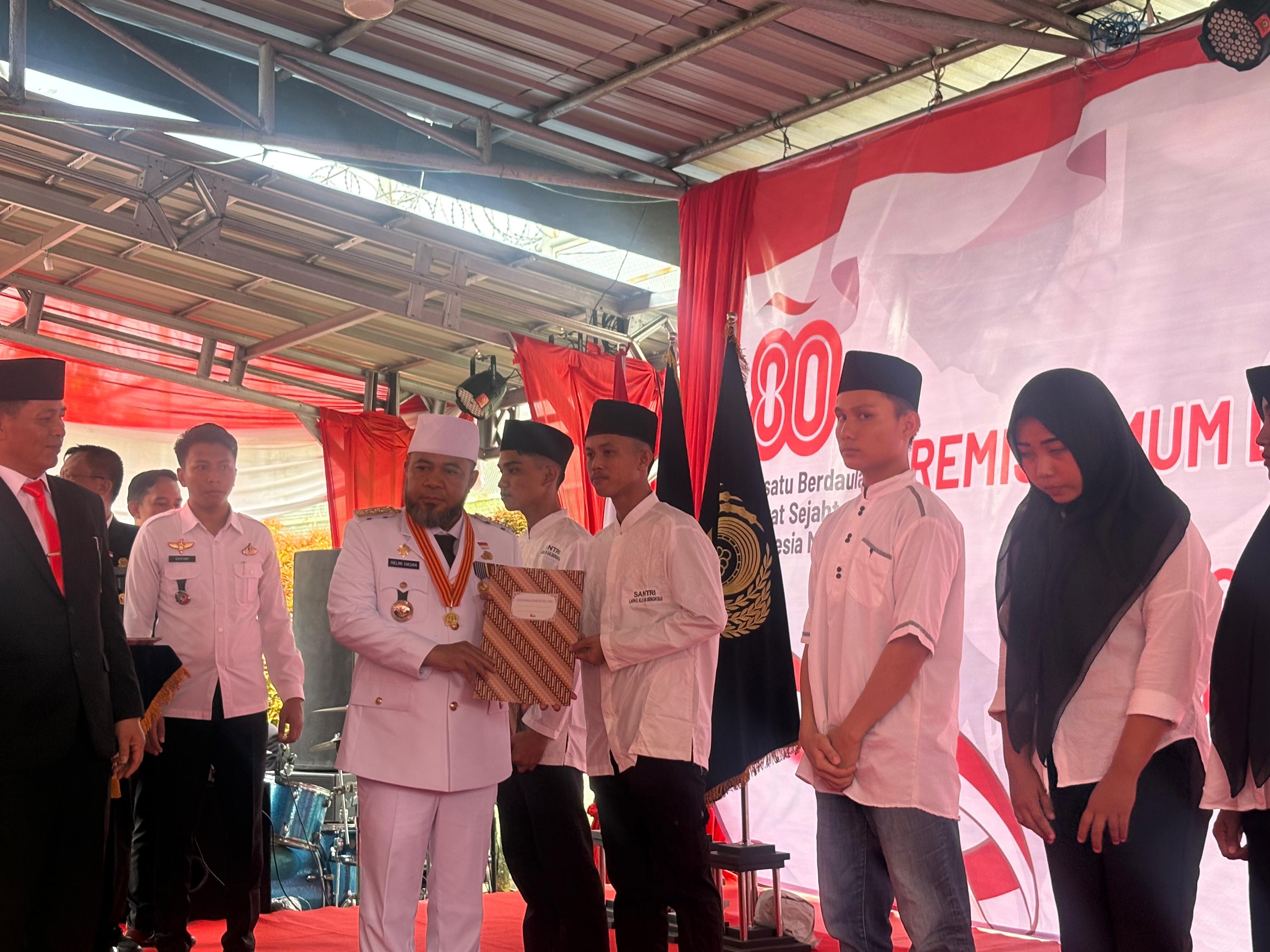 Remisi HUT RI ke-80, 100 Narapidana di Bengkulu Resmi Bebas