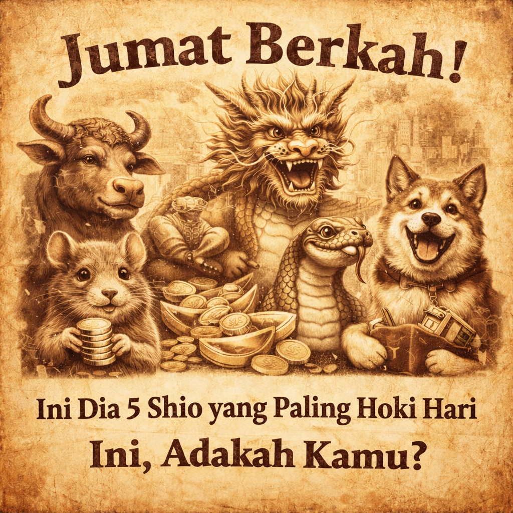 Jumat Berkah! Ini Dia 5 Shio yang Paling Hoki Hari Ini, Adakah Kamu?