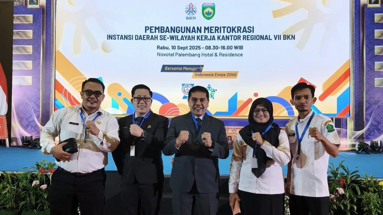 Bupati Lebong Hadiri Kegiatan Pembangunan Meritokrasi BKN Regional VII Palembang