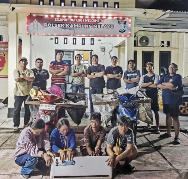 4 Pelaku Pencurian Outdoor AC di Bengkulu Ditangkap, Sudah Beraksi di 23 Lokasi