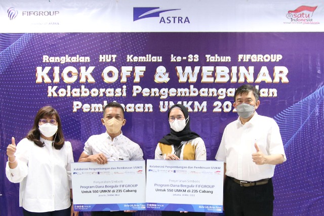 FIFGROUP Salurkan Pembiayaan untuk 550 UMKM, Serta Pembinaan Bersama Astra dan Yayasan Astra