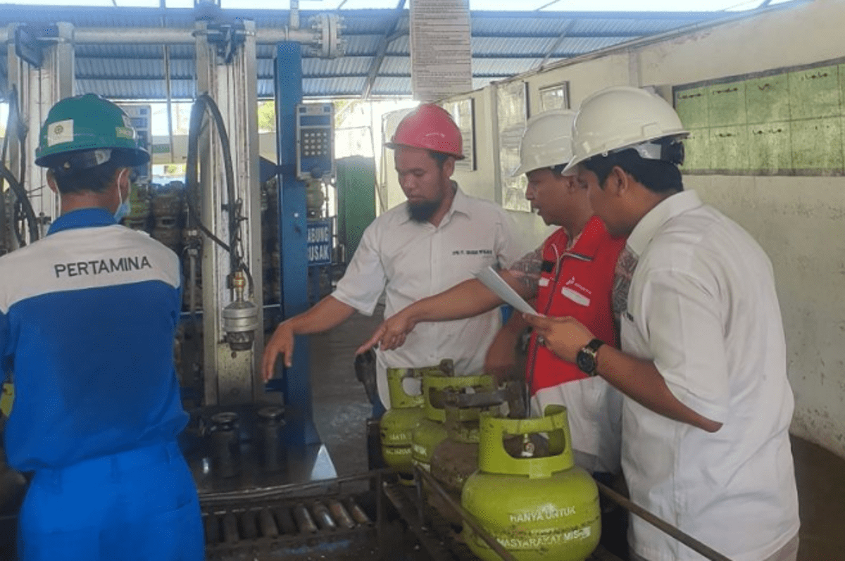 Menjamin Elpiji 3 Kg Tepat Sasaran Pertamina Sidak SPBE di Bengkulu, Begini Hasilnya 