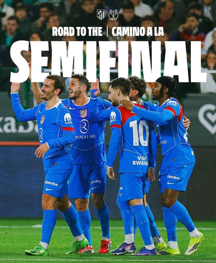 Pesta Lima Gol, Atletico Madrid Singkirkan Real Betis dari Copa del Rey