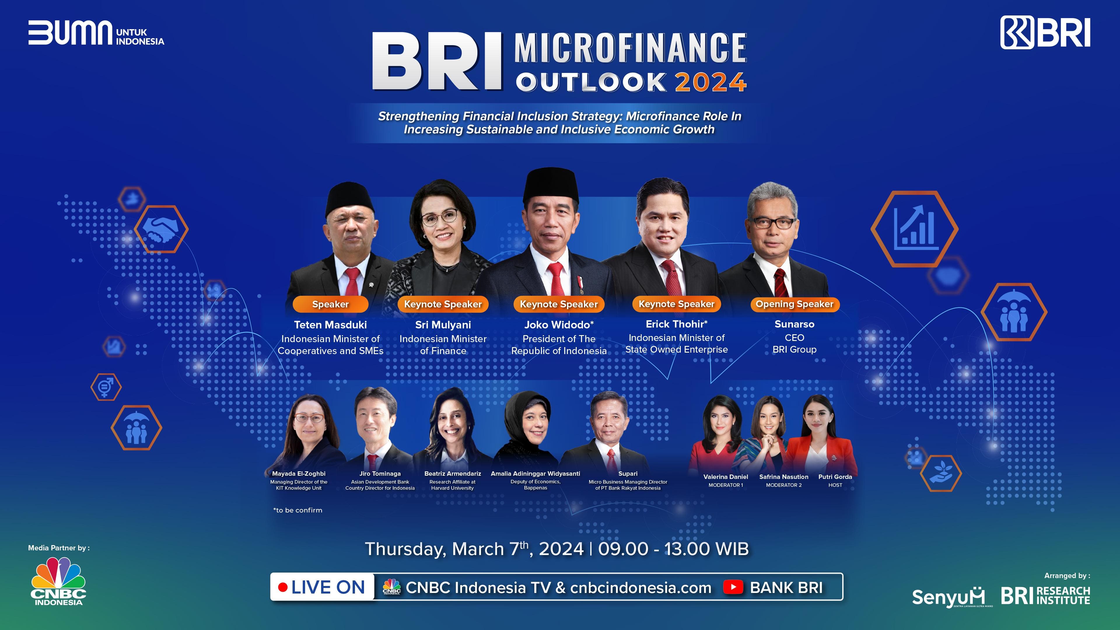 Kembali Diselenggarakan, BRI Microfinance Outlook 2024 Angkat Strategi Memperkuat Inklusi Keuangan